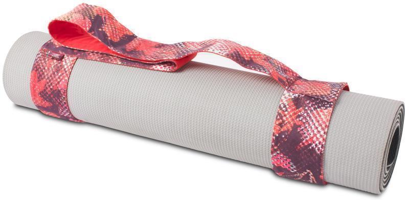 Yoga Strap / Tote Mat Holder - Dark Plum Digi Flower 1