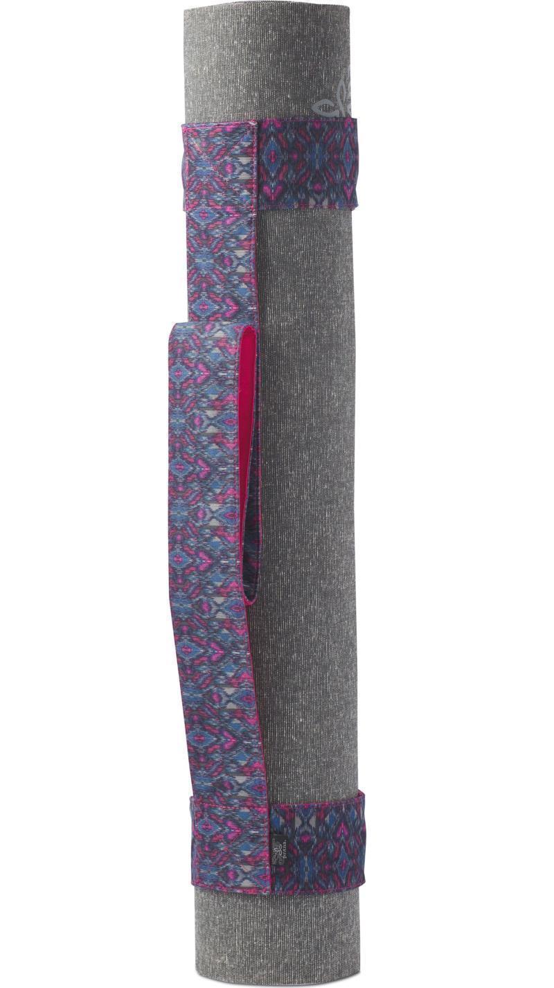 Yoga Strap / Tote Mat Holder - Sapphire Flores 1