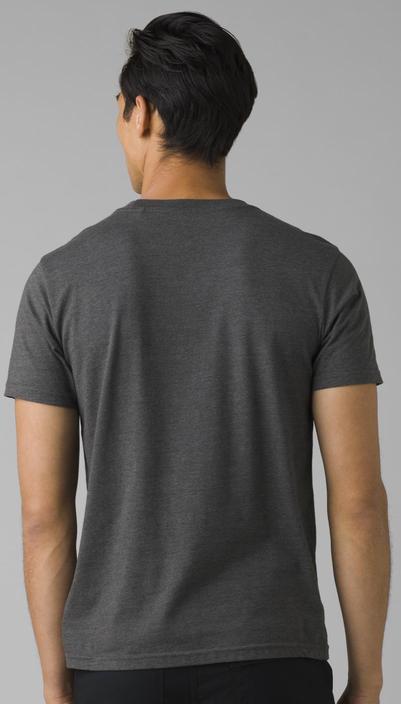 prAna Crew T-Shirt - Mens - Charcoal Heather 3