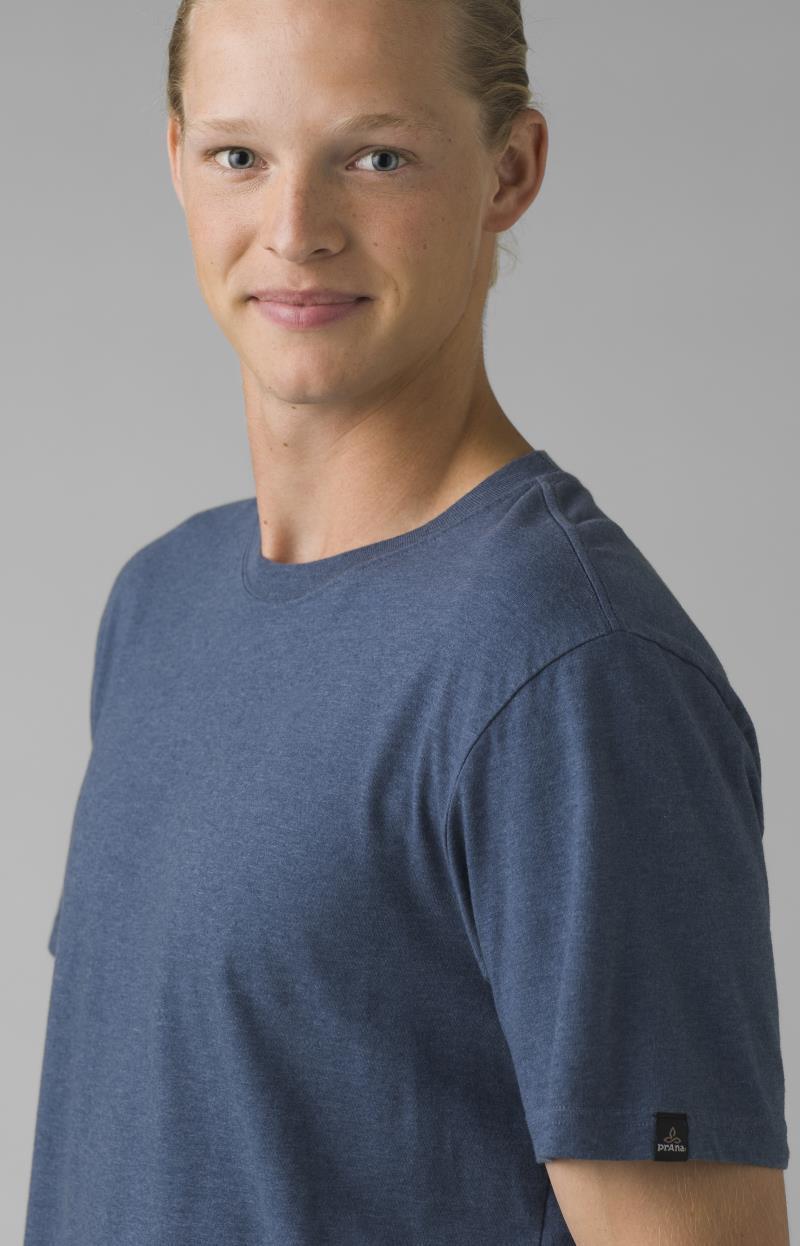 prAna Crew T-Shirt - Mens - Denim Heather 4