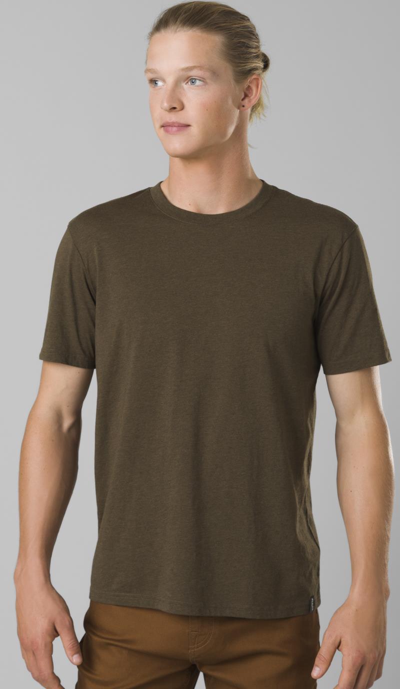 prAna Crew T-Shirt - Mens - Peat Heather 2