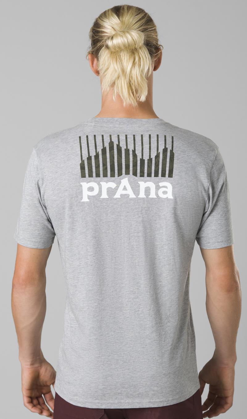 prAna Graphic SS Tee - Mens - Medium Heather Grey 3