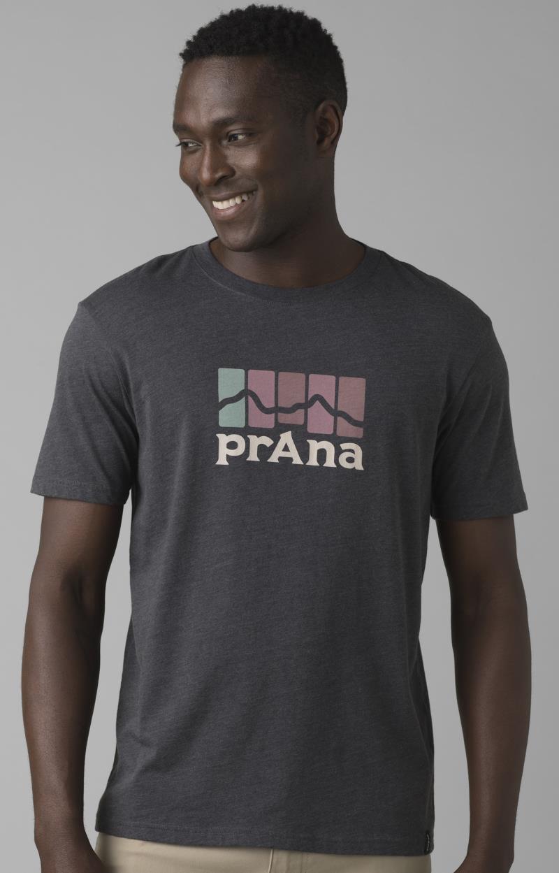 prAna Mountain Light SS Tee - Mens - Charcoal Heather 2