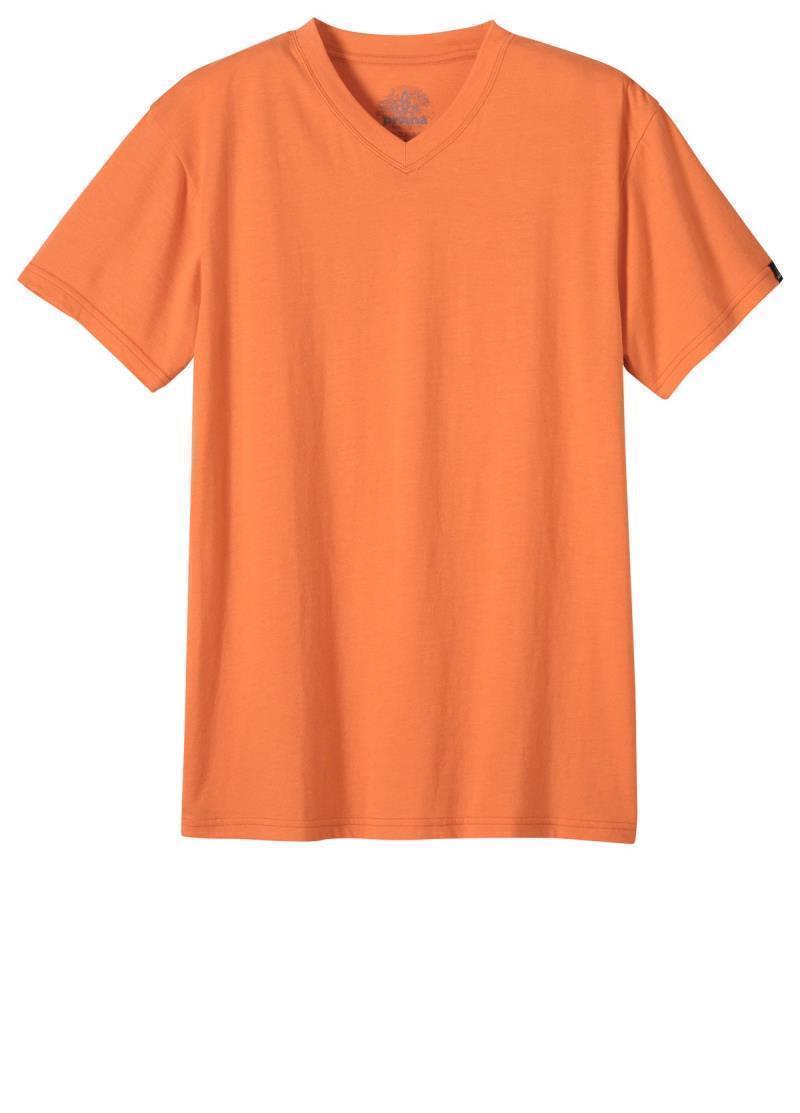 prAna V-Neck SS T-Shirt - Standard - Mens - Cayenne Heather 1