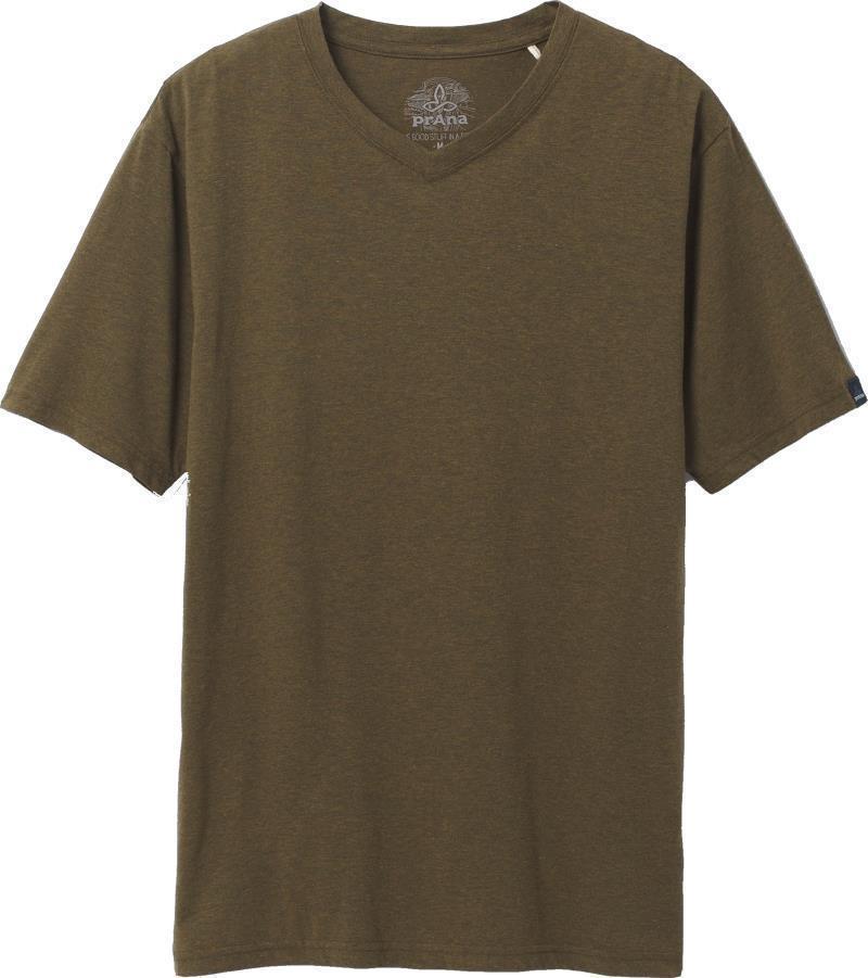 prAna V-Neck SS T-Shirt - Standard - Mens - Peat Heather 1
