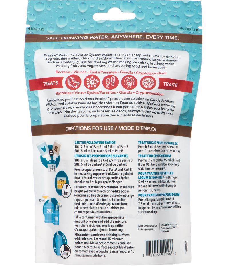 Pristine Water Treatment Personal Pack 4oz / 60ml - Not Applicable 2