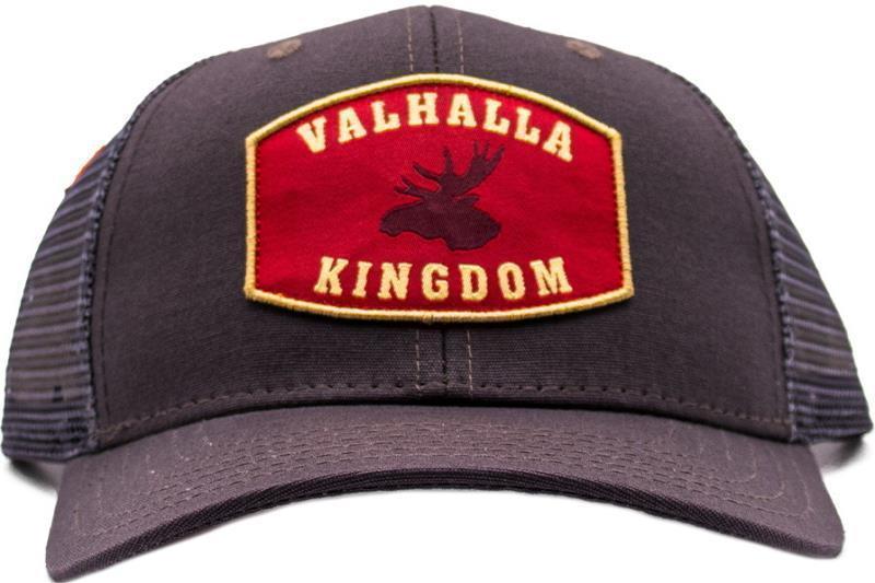 VPO Mesh Trucker Hat - Large and Wide Moose Patch - Charcoal 1