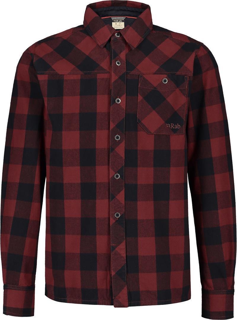 Boundary Shirt - Mens - Oxblood Red Check 1