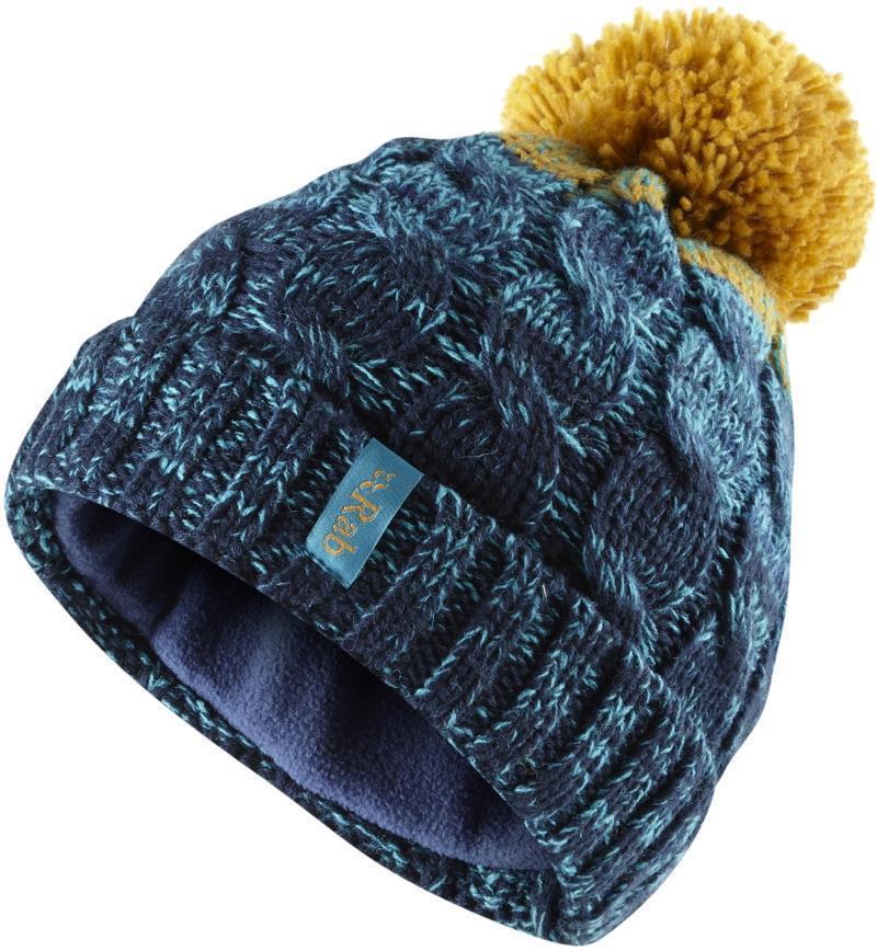 Braid Beanie - Ink / Seaglass / Dijon 1