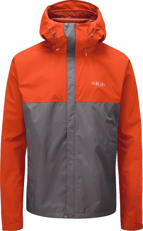 Downpour Eco Jacket - Mens - Firecracker / Graphene 1