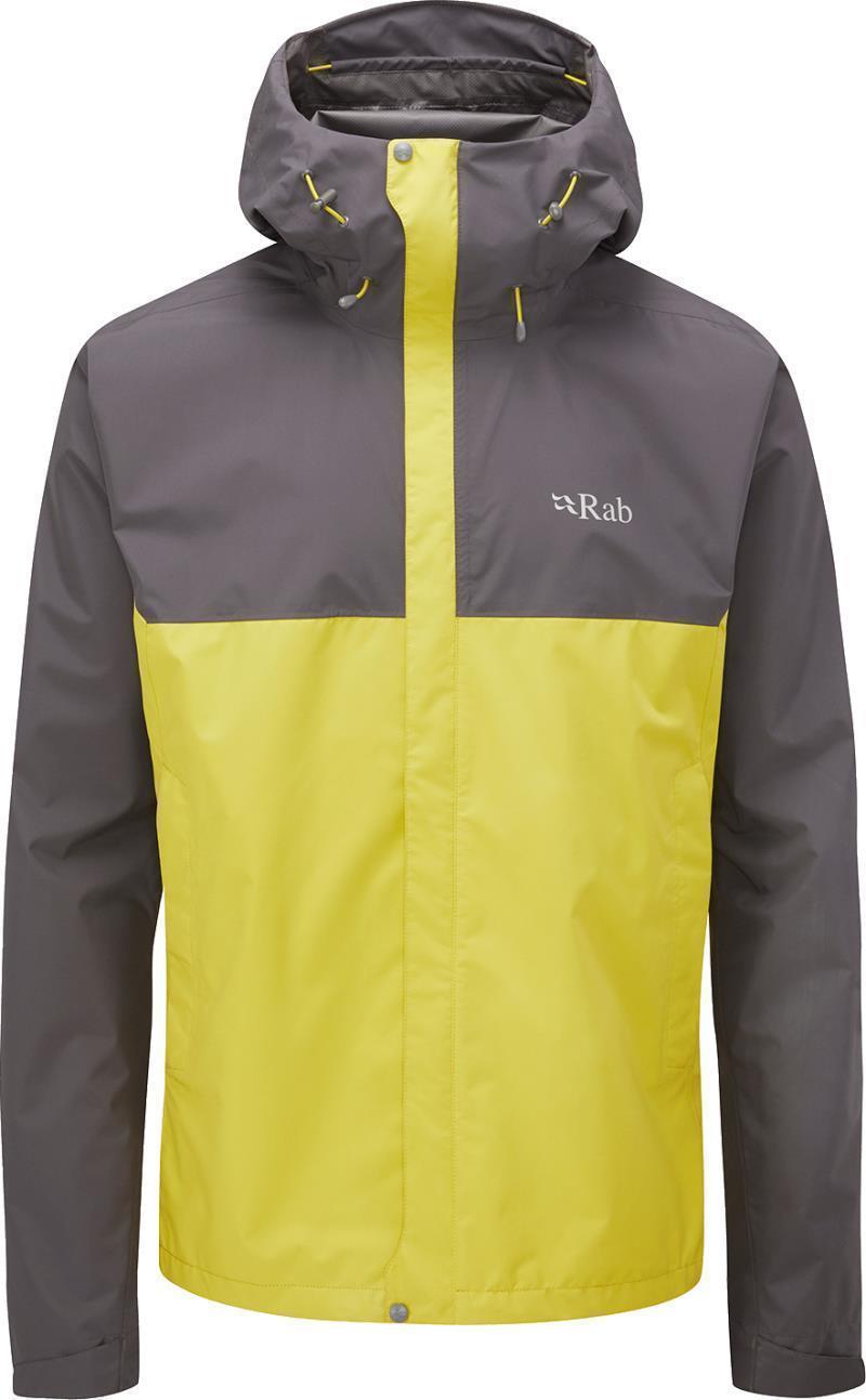 Downpour Eco Jacket - Mens - Graphene / Zest 1