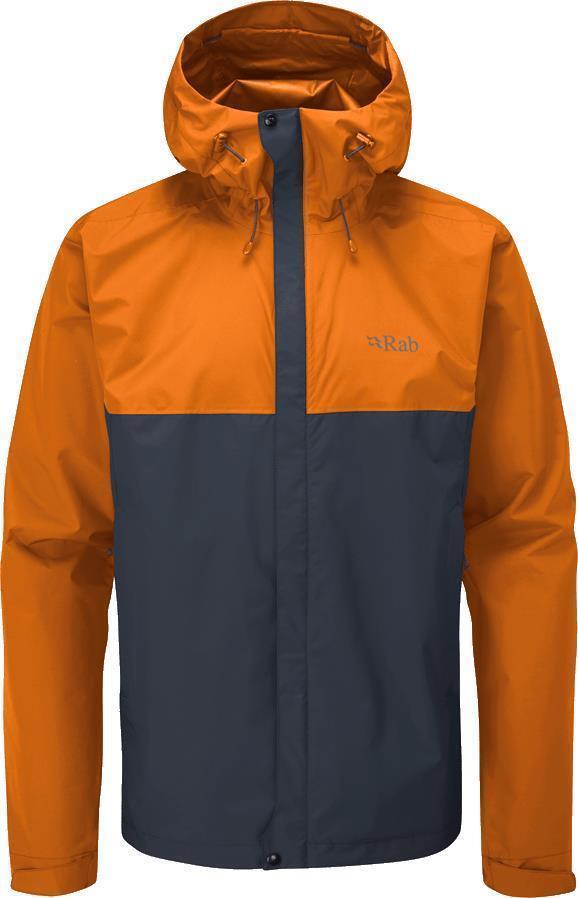 Downpour Eco Jacket - Mens - Marmalade / Beluga 1