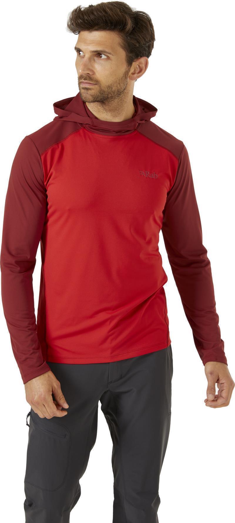 Force Hoody - Mens - Ascent Red / Oxblood Red 3