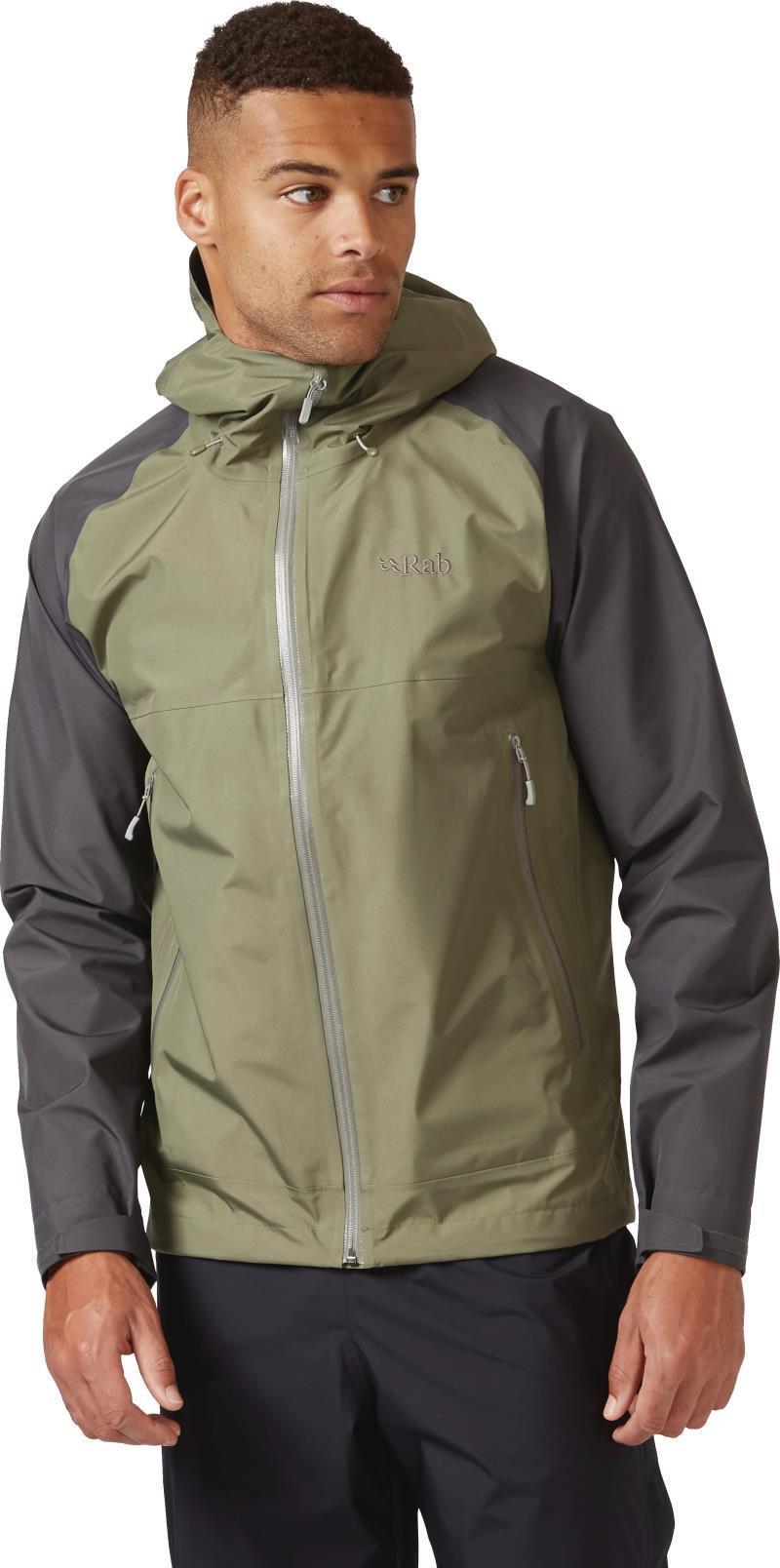 Namche Paclite Jacket - Mens - Graphene / Light Khaki 3
