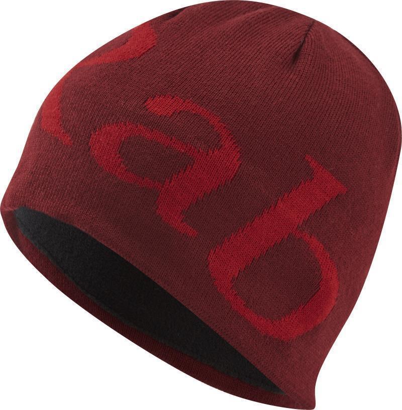 Rab Logo Beanie - Oxblood Red 1