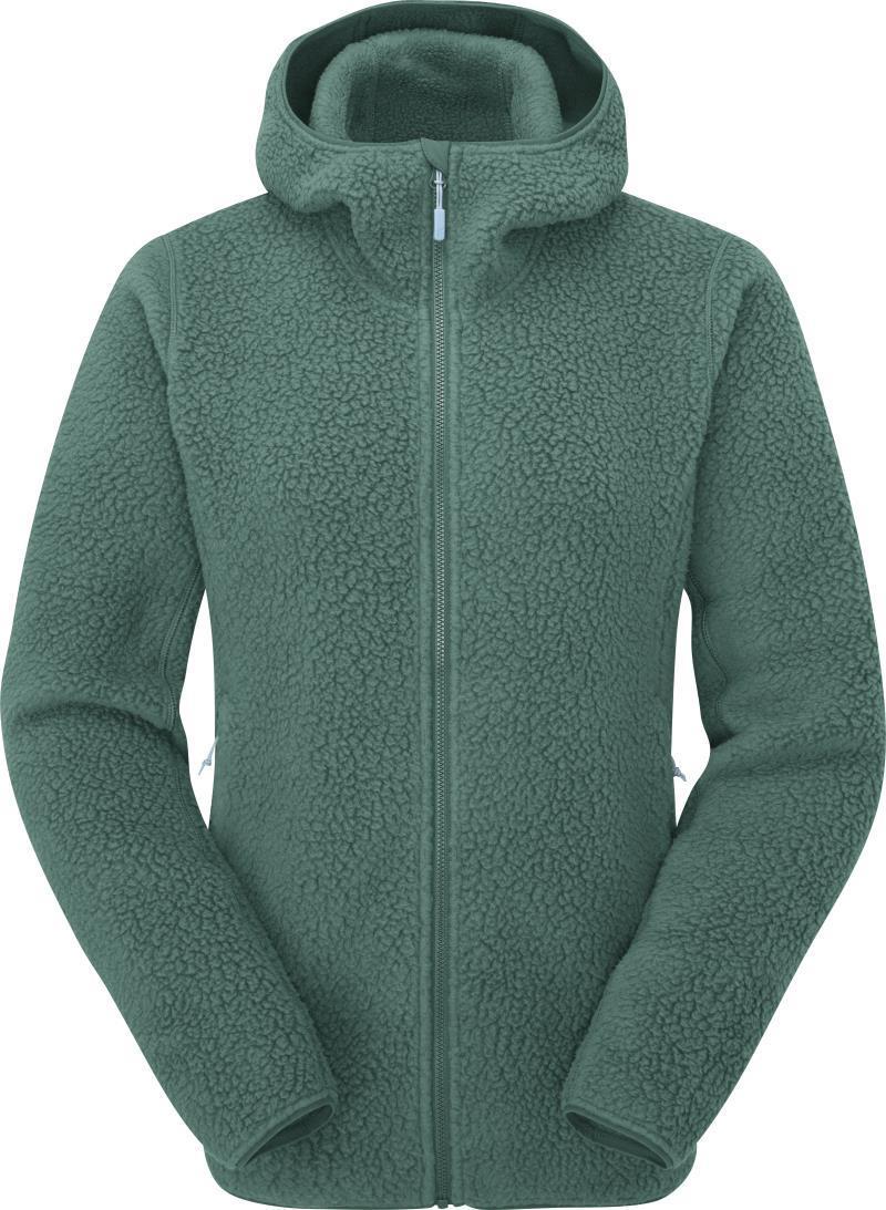 Shearling Hoody - Womens - Eucalyptus 1