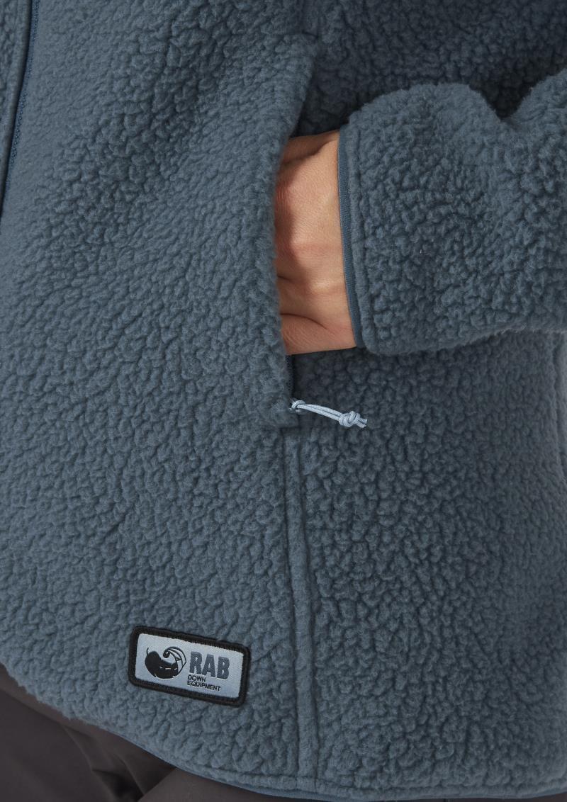 Shearling Jacket - Womens - Orion Blue 5