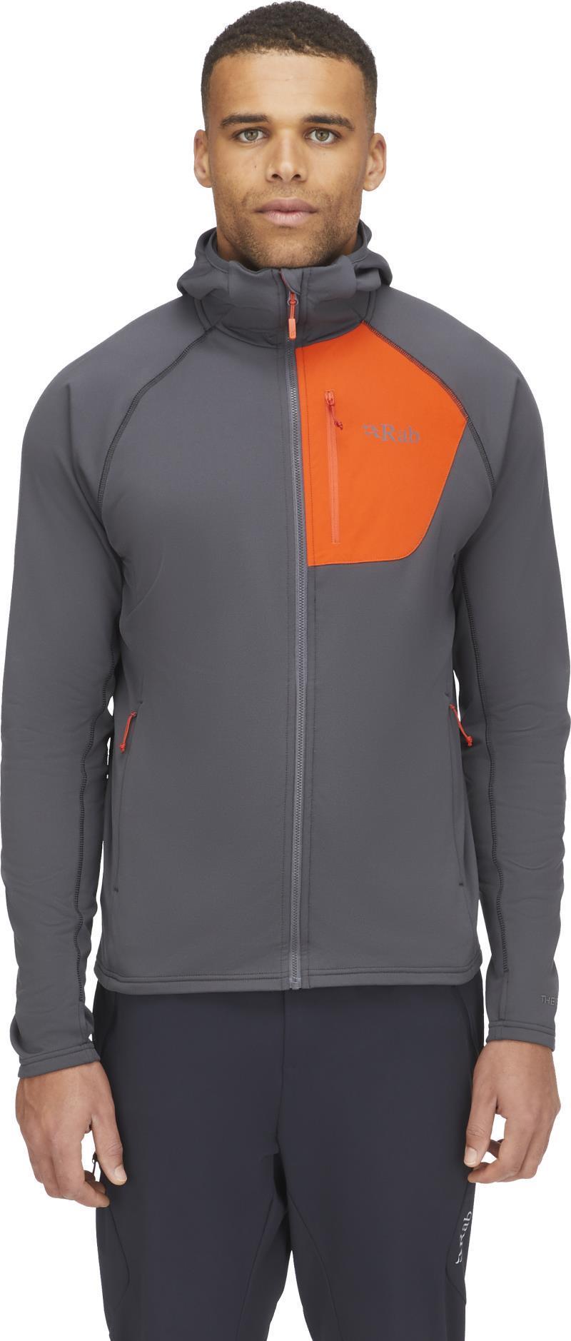 Superflux Hoody - Mens - Graphene / Firecracker 3