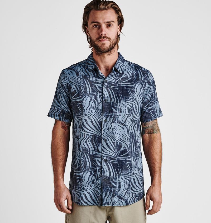 Bless Up Woven Shirt - Mens - Navy 3