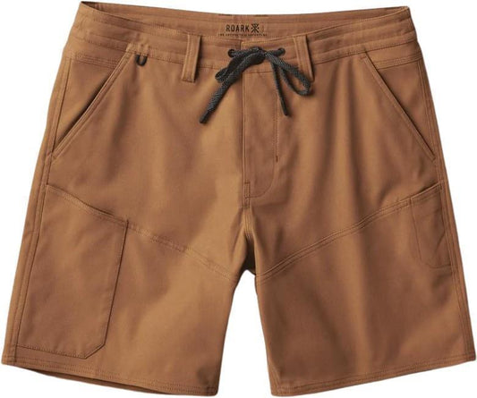 Explorer Long Road Shorts, 18" Inseam - Mens - Dark Khaki 1