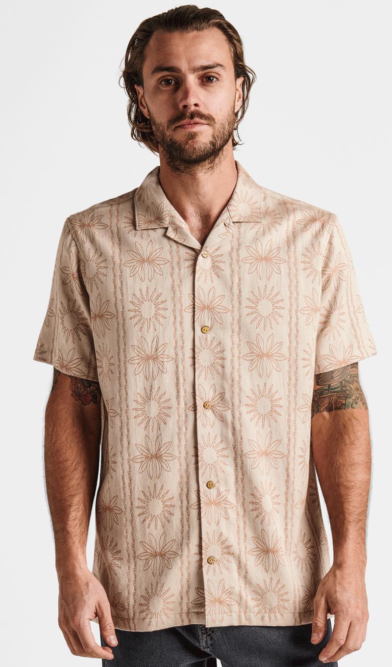 Gonzo Tiare Woven SS - Mens - Bone 3