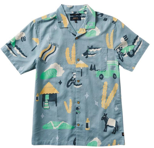 Gonzo Viaje SS Woven - Mens - Blue Agave 1