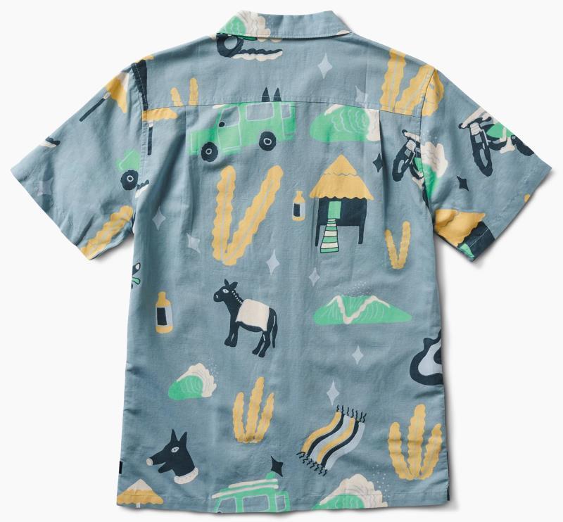 Gonzo Viaje SS Woven - Mens - Blue Agave 2