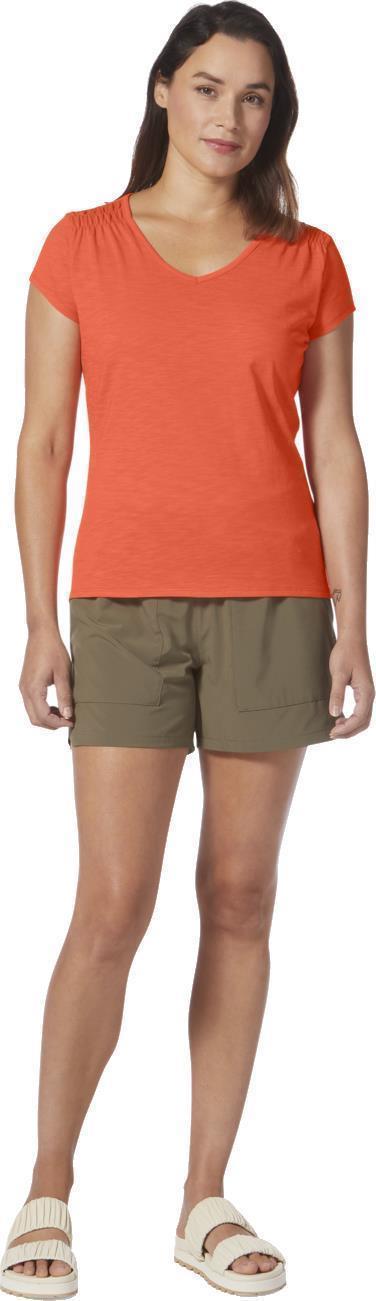 Featherweight Slub Tee - Womens - Poppy 3
