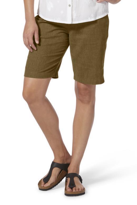 Hempline Tie Bermuda Shorts - Womens - Coyote 4