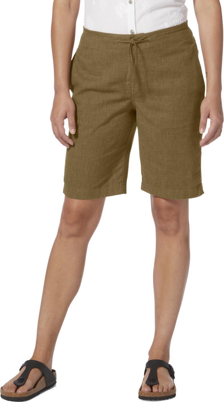 Hempline Tie Bermuda Shorts - Womens - Coyote 2