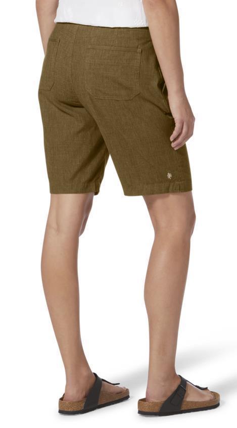 Hempline Tie Bermuda Shorts - Womens - Coyote 3