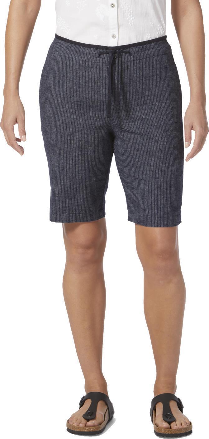 Hempline Tie Bermuda Shorts - Womens - Naval Stripe 2