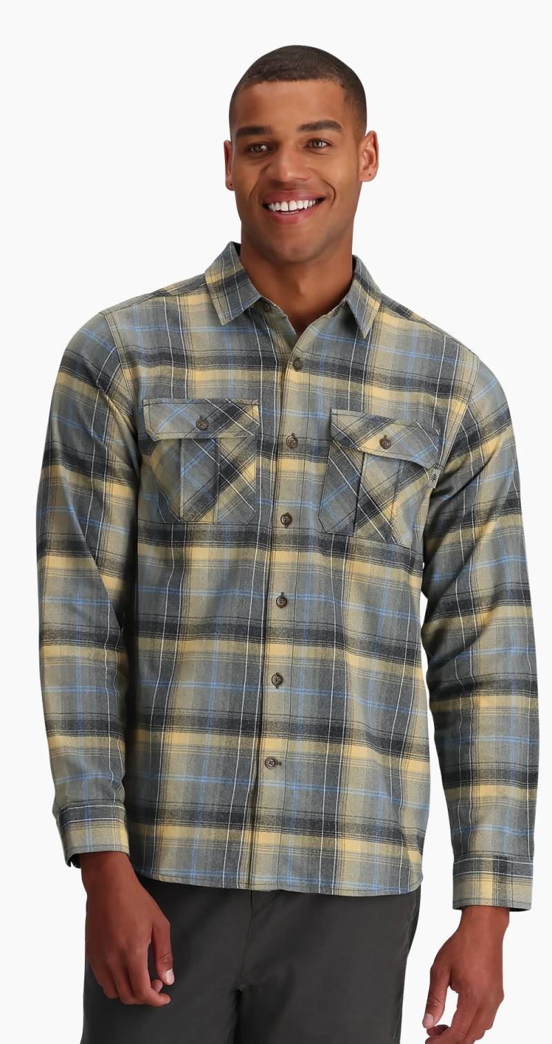 Lost Coast Flannel Plaid LS - Mens - River Rock Westport Plaid 2