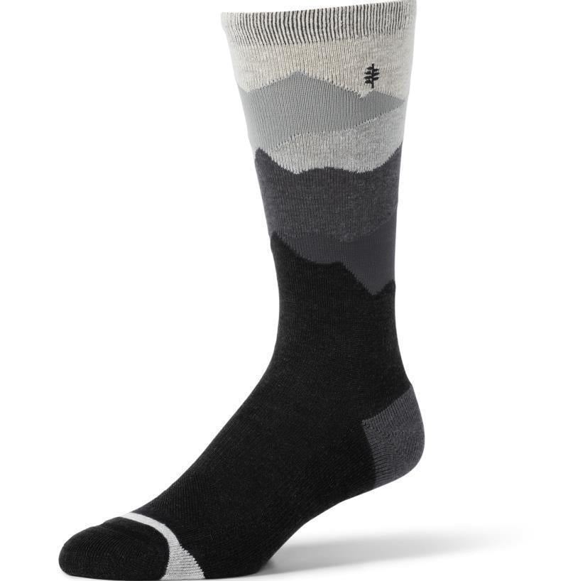 Treetech Crew Pattern Socks - Jet Black 1