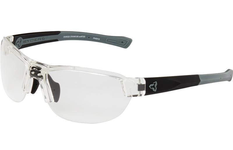 Crankum, Poly Clear Xtal-Matte Black-Grey / Clear Lens Anti Fog - Not Applicable 1