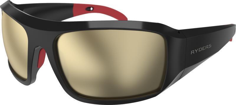 Powell Polarized, Black/Red Frame, Brown/Silver Lens - Not Applicable 1
