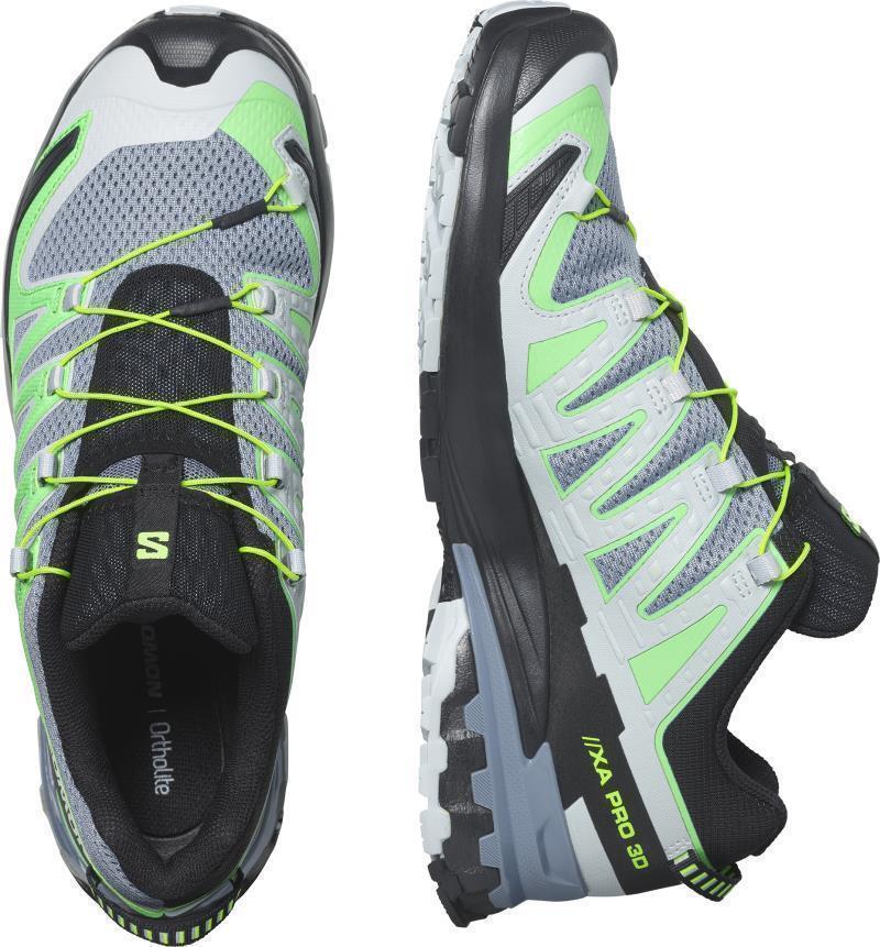 XA Pro 3D V9 - Mens - Flint Stone / Green Gecko / Black 4