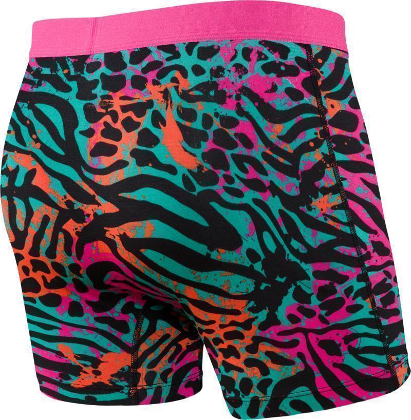 Daytripper Boxer Brief Fly, 5" Inseam - Mens - black cheetah party 1