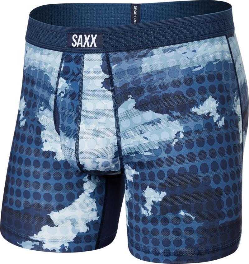DropTemp Cooling Mesh Boxer Brief Fly, 5" Inseam - Mens - Cloud Drop Camo-Navy 1