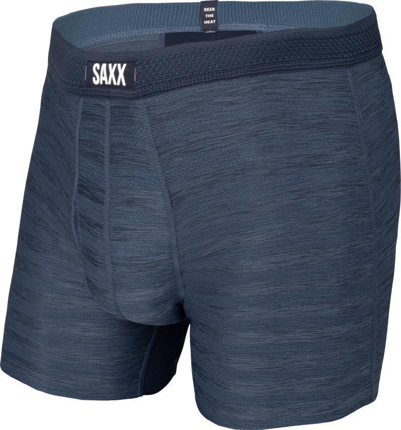 DropTemp Cooling Mesh Boxer Brief Fly, 5" Inseam - Mens - Dark Denim Heather 1