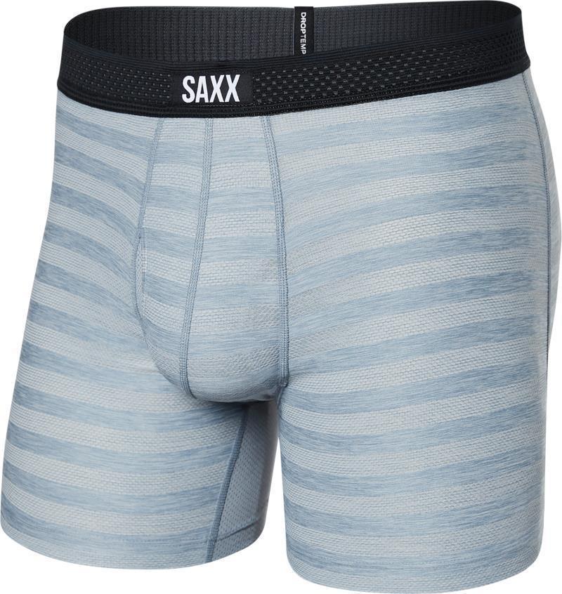 DropTemp Cooling Mesh Boxer Brief Fly, 5" Inseam - Mens - Mid Grey Heather 1