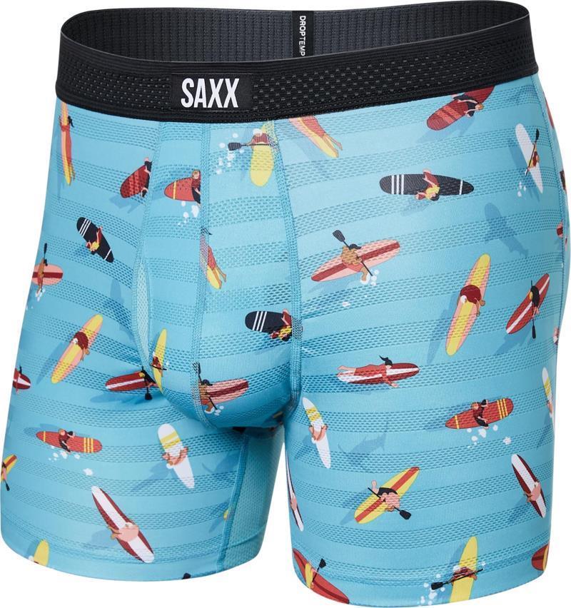 DropTemp Cooling Mesh Boxer Brief Fly, 5" Inseam - Mens - Paddlers-Blue 1