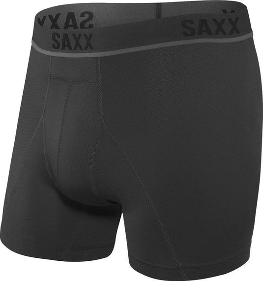 Kinetic Light-Compression Mesh Boxer Brief, 5" Inseam - Mens - Blackout 1