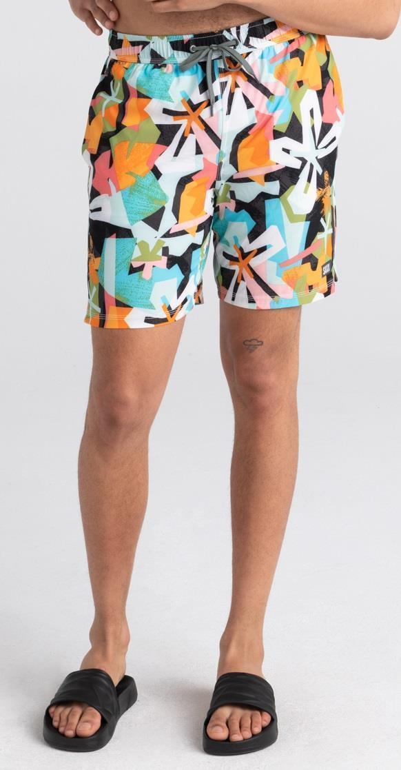 Oh Buoy 2n1 Volley, 7" Inseam - Mens - Multi Asterix Tropix 4