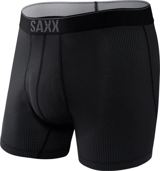Quest Quick Dry Mesh Boxer Brief Fly, 5" Inseam - Mens - black ii 1