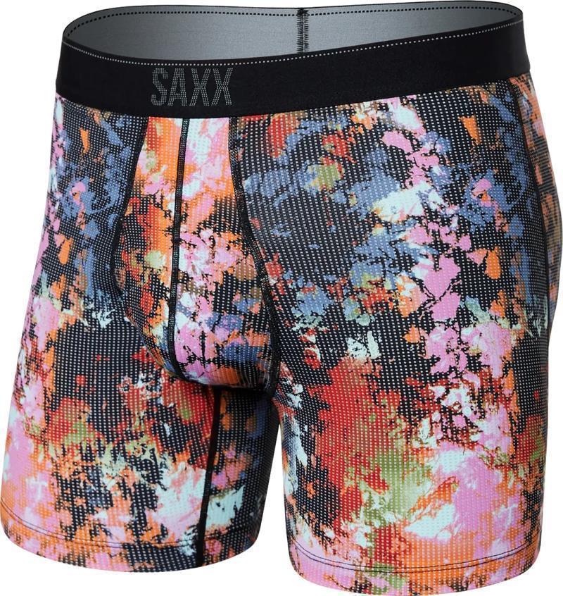 Quest Quick Dry Mesh Boxer Brief Fly, 5" Inseam - Mens - prismatic ice dye-multi 1