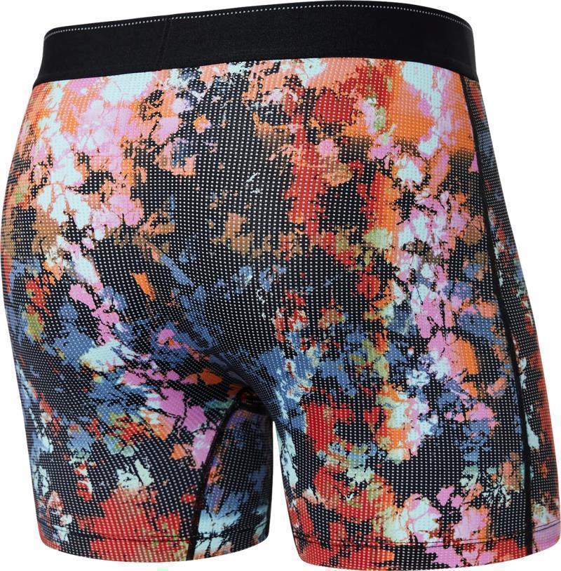 Quest Quick Dry Mesh Boxer Brief Fly, 5" Inseam - Mens - prismatic ice dye-multi 1