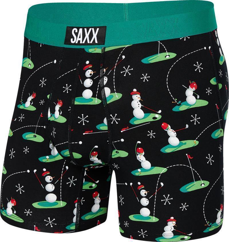 Ultra Super Soft Boxer Brief Fly, 5" Inseam - Mens - 18 Ho Ho Holes-Black 1