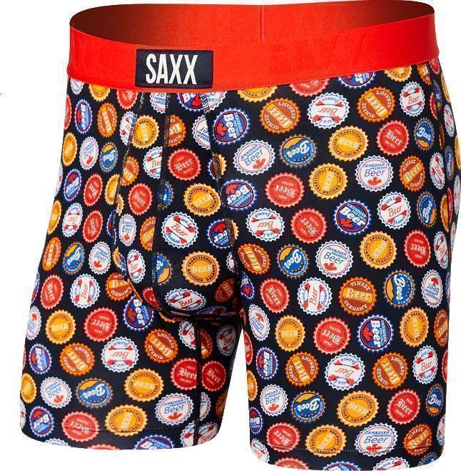 Ultra Super Soft Boxer Brief Fly, 5" Inseam - Mens - Beers Of The World-Multi 1