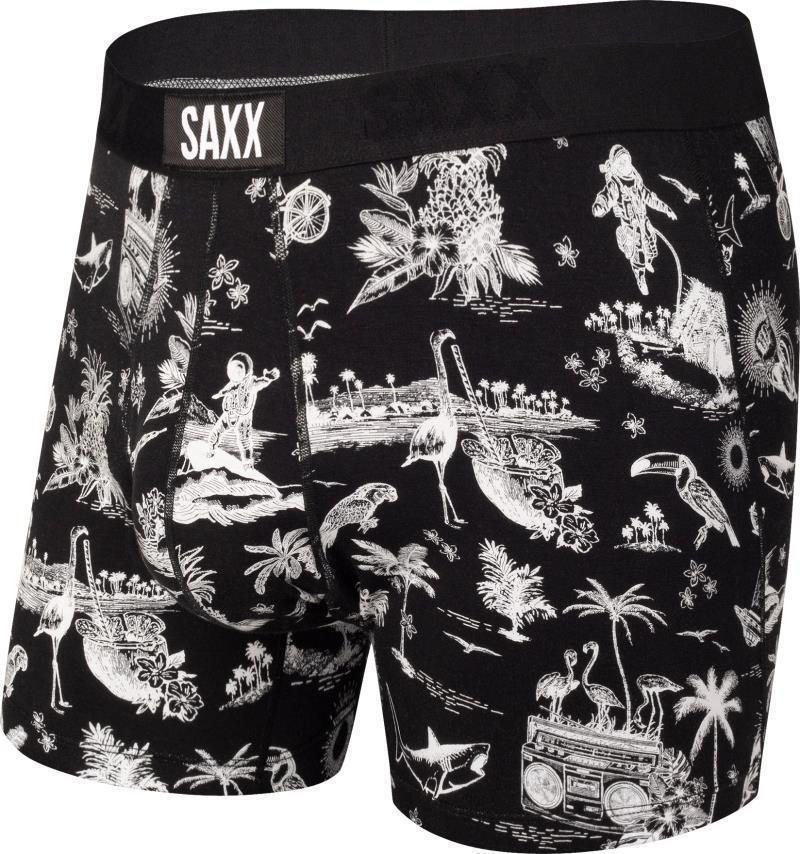 Ultra Super Soft Boxer Brief Fly, 5" Inseam - Mens - Black Astro Surf And Turf 1